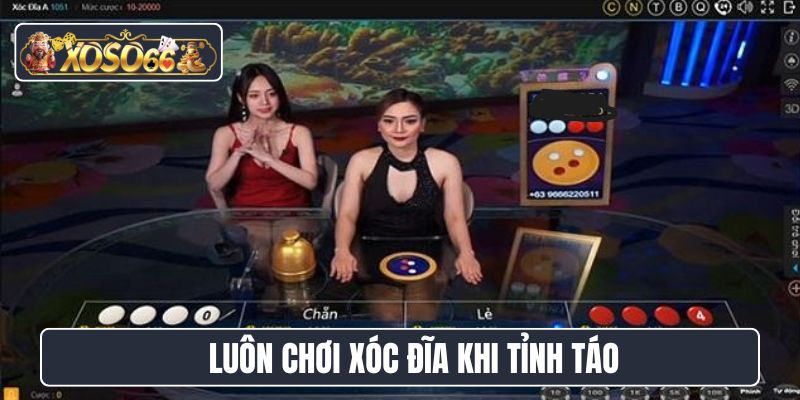 Luôn chơi xóc đĩa khi tỉnh táo