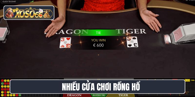 Nhiều cửa chơi Rồng Hổ